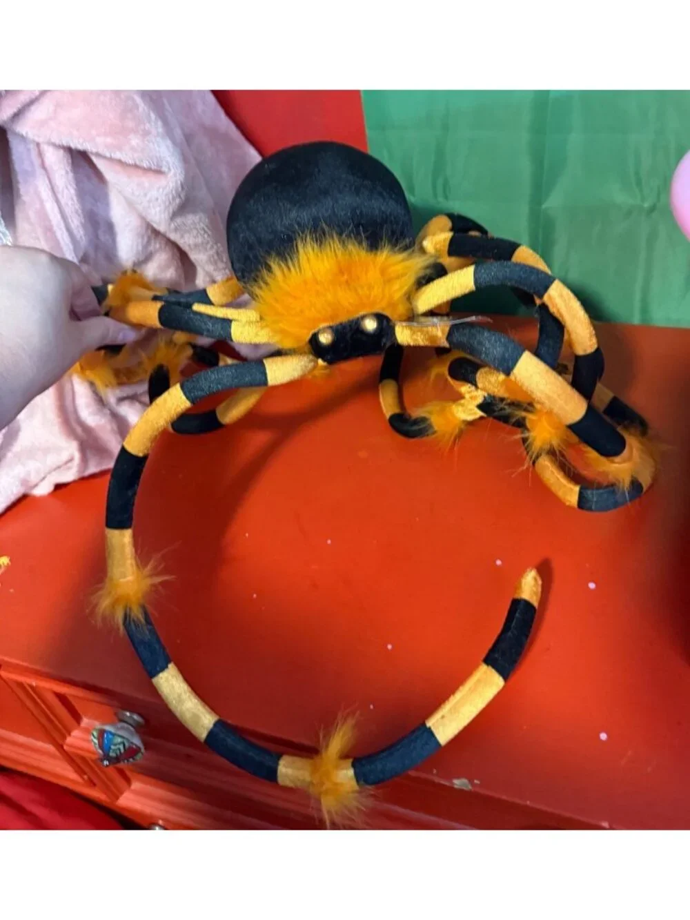 NWT Hyde and EEK! Boutique Plush Spider – Black & Orange – Halloween Decor